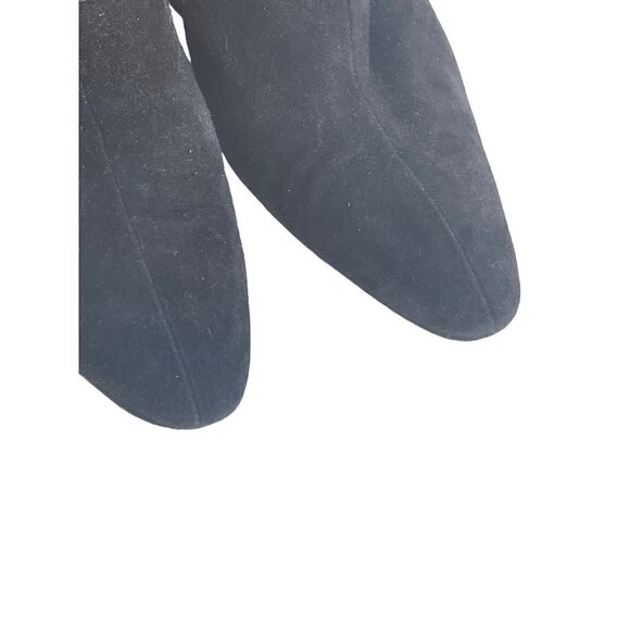 Vintage Donna Karan womens vintage suede ankle boot black size9 - Picture 6 of 8